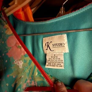 K Studio Floral Blue Dress